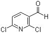 结构式 CAS# 55304-73-9, 2,6-二氯-3-吡啶甲醛