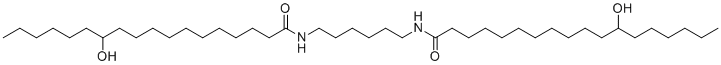 structure of CAS# 55349-01-4, Hexamethylene bis-hydroxystearamide;12-hydroxy-N-[6-(12-hydroxyoctadecanoylamino)hexyl]octadecanamide