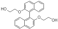 2,2'-二(2-羟基乙氧基)-1,1'-联萘分子结构 (CAS 55441-95-7)