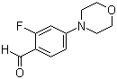 结构式 CAS# 554448-63-4, 2-氟-4-(吗啉基)苯甲醛