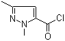 结构式 CAS# 55458-67-8, 1,3-二甲基-1H-吡唑-5-甲酰氯