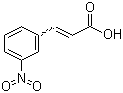 structure of CAS# 555-68-0, 3-Nitrocinnamic acid;trans-3-(3-Nitrophenyl)acrylic acid; m-Nitrocinnamic acid