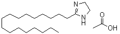 structure of CAS# 556-22-9, Glyodin acetate;2-Heptadecyl-2-imidazoline acetate; Crag 341; Crag Fruit Fungicide 341; Experimental Fungicide 341; Glyodin; Glyodin acetate; Glyoxide Dry; NSC 48529