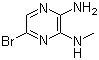 结构式 CAS# 55635-63-7, 2-氨基-5-溴-3-(甲氨基)吡嗪
