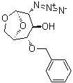 1,6-Anhydro-2-azido-2-deoxy-4-O-(phenylmethyl)-beta-D-glucopyranose molecular structure (CAS 55682-47-8)