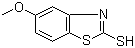 2-Mercapto-5-methoxybenzothiazole molecular structure (CAS 55690-60-3)