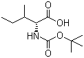 Boc-D-isoleucine molecular structure (CAS 55721-65-8)