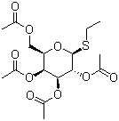 Ethyl 1-thio-beta-D-galactopyranoside tetraacetate molecular structure (CAS 55722-49-1)