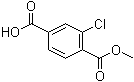 结构式 CAS# 55737-77-4, 3-氯-4-甲氧羰基苯甲酸