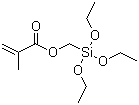 Methacryloxymethyltriethoxysilane molecular structure (CAS 5577-72-0)