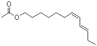 structure of CAS# 55774-32-8, (7Z,9E)-7,9-Dodecadien-1-yl acetate;(Z,E)-7,9-Dodecadienyl acetate