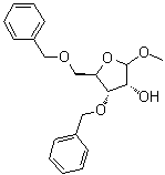 Methyl 3,5-di-O-benzyl-D-ribofuranoside molecular structure (CAS 55775-39-8)