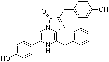 结构式 CAS# 55779-48-1, 腔肠素; 2-[(4-羟基苯基)甲基]-6-(4-羟基苯基)-8-苄基-咪唑并[1,2-a]吡嗪-3-(7H)-酮