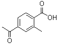 4-Acetyl-2-methylbenzoic acid molecular structure (CAS 55860-35-0)