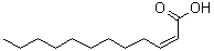 结构式 CAS# 55928-65-9, 顺式-2-十二碳烯酸