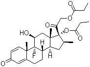 Betamethasone 17,21-dipropionate molecular structure (CAS 5593-20-4)