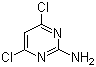 2-氨基-4,6-二氯嘧啶分子结构 (CAS 56-05-3)