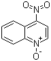 4-Nitroquinoline N-oxide molecular structure (CAS 56-57-5)