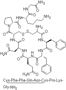 结构式 CAS# 56-59-7, 苯赖加压素