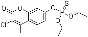 structure of CAS# 56-72-4, Coumaphos;O-(3-Chloro-4-methyl-2-oxo-2H-chromen-7-yl) O,O-diethyl thiophosphate