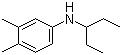 N-(1-Ethylpropyl)-3,4-dimethylaniline molecular structure (CAS 56038-89-2)