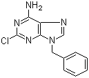 9-Benzyl-2-chloroadenine molecular structure (CAS 56046-25-4)
