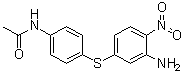 N-[4-[(3-Amino-4-nitrophenyl)thio]phenyl]acetamide molecular structure (CAS 56073-93-9)