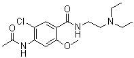 N-[2-(Diethylamino)ethyl]-2-methoxy-4-acetamido-5-chlorobenzamide molecular structure (CAS 5608-13-9)