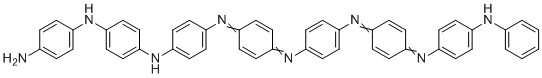 4-N-[4-[4-[[4-[4-[[4-(4-anilinophenyl)iminocyclohexa-2,5-dien-1-ylidene]amino]phenyl]iminocyclohexa-2,5-dien-1-ylidene]amino]anilino]phenyl]benzene-1,4-diamine molecular structure (CAS 5612-44-2)