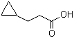 structure of CAS# 5618-03-1, Cyclopropanepropanoic acid;3-Cyclopropylpropanoic acid; 3-Cyclopropylpropionic acid