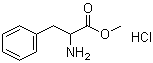 structure of CAS# 5619-07-8, Methyl DL-phenylalaninate hydrochloride;(±)-Phenylalanine methyl ester hydrochloride