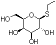 structure of CAS# 56245-60-4, Ethyl 1-thio-beta-D-galactopyranoside;Ethyl 1-deoxy-1-thio-beta-D-galactopyranoside;Ethyl 1-thio-beta-D-galactopyranoside;