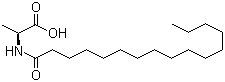 N-Hexadecanoyl-L-alanine molecular structure (CAS 56255-31-3)
