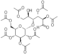 4-O-(2,3,4,6-Tetra-O-acetyl-alpha-D-glucopyranosyl)-D-glucose 2,3,6-triacetate molecular structure (CAS 56285-96-2)
