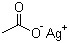 Silver acetate  molecular structure (CAS 563-63-3)