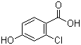结构式 CAS# 56363-84-9, 2-氯-4-羟基苯甲酸