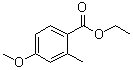 structure of CAS# 56427-62-4, 4-Methoxy-2-methylbenzoic acid ethyl ester
