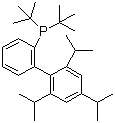2-二叔丁基膦基-2',4',6'-三异丙基联苯分子结构 (CAS 564483-19-8)