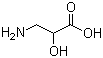 structure of CAS# 565-71-9, DL-Isoserine;3-Amino-2-hydroxypropionic acid