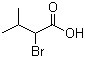structure of CAS# 565-74-2, 2-Bromo-3-methylbutyric acid;2-Bromoisovaleric acid; 2-Bromo-3-methylbutanoic acid