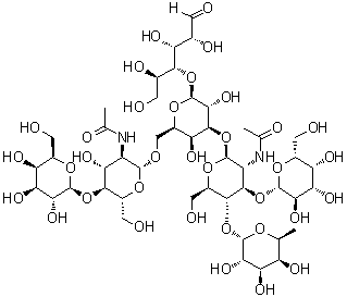Fucosyllacto-N-neohexaose II molecular structure (CAS 56501-25-8)
