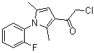 2-Chloro-1-[1-(2-fluorophenyl)-2,5-dimethyl-1H-pyrrol-3-yl]ethanone molecular structure (CAS 565170-64-1)