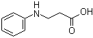 structure of CAS# 5652-38-0, 3-(Phenylamino)propanoic acid;3-(Phenylamino)propionic acid; 3-Anilinopropanoic acid; 3-Anilinopropionic acid; N-(2-Carboxyethyl)aniline; N-Phenyl-beta-alanine; NSC 54626