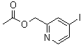 4-碘-2-吡啶甲醇乙酸酯分子结构 (CAS 565237-07-2)