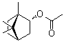 (-)-冰片醇乙酸酯分子结构 (CAS 5655-61-8)