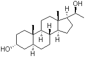 5alpha-Pregnane-3alpha,20alpha-diol molecular structure (CAS 566-58-5)
