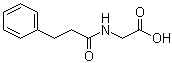 结构式 CAS# 56613-60-6, N-(3-苯基丙酰基)甘氨酸