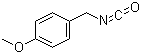 结构式 CAS# 56651-60-6, 4-甲氧苄基异氰酸酯