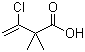 2,2-二甲基-3-氯-3-丁烯酸分子结构 (CAS 56663-75-3)