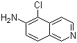 结构式 CAS# 566943-99-5, 5-氯异喹啉-6-胺